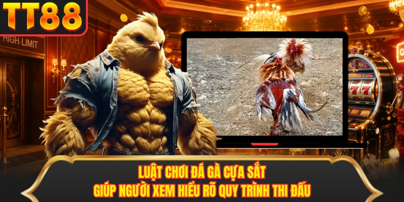 Luật chơi đá gà cựa sắt giúp người xem hiểu rõ quy trình thi đấu